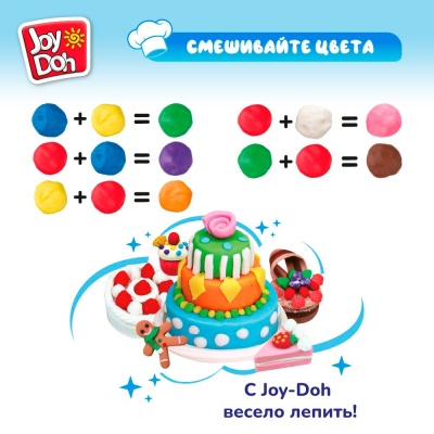 Масса для лепки Супер Тортики Joy Doh CAKE-200 pot 4
