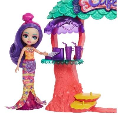 Набор Enchantimals Подводное кафе с куклой питомцем и аксессуарами Mattel HCF86