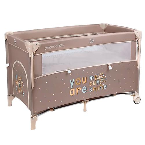 Манеж-кровать Amarobaby Transform Sunshine прямоугольный коричневый