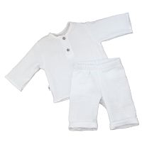 Комплект для мальчика летний рубашечка штанишки Муслин KiDi 922.622(Мс) 6 молоко