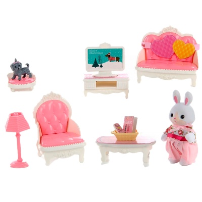 Мебель для кукол Гостиная с зайкой Veld Co 117905 1
