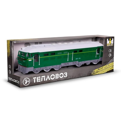 Игрушка Тепловоз с инерционным механизмом масштаб 1:16 Kid Rocks AB-2118 3