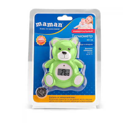 Термометр для воды и воздуха в ванной Maman RT-18 5