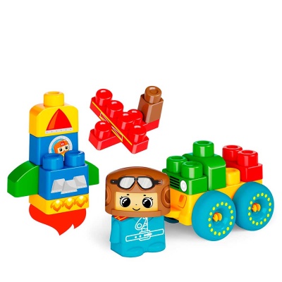 Конструктор Baby Blocks Самолетик 20 деталей Десятое Королевство 03911 01