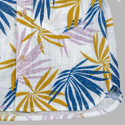 Рубашка Листья Чуди Кидс 600526Ц1-2 молочный 04