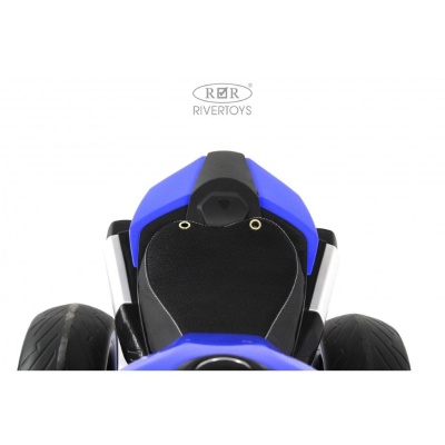 Детский электромотоцикл RiverToys М777БХ синий