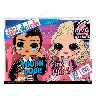Игровой набор LOL Surprise OMG Movie Magic Tough Dude and Pink Chick MGA 576501EUC