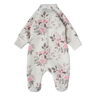 Комбинезон Цветы на креме Маленькая звезда 0214 (ЧЗ-мз) кремовый 03