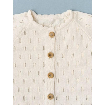 Кардиган вязаный Хлопок Маленькая звезда ВБ0087 (ЧЗ-мз) кремовый 03