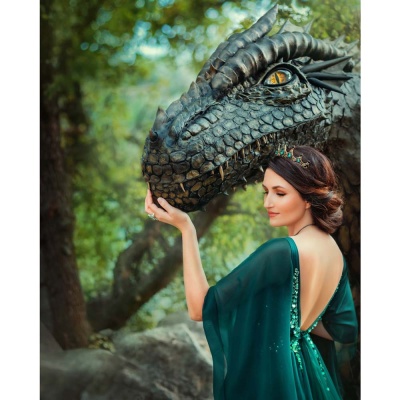 Алмазная мозаика Принцесса драконов Рыжий кот НД-8572