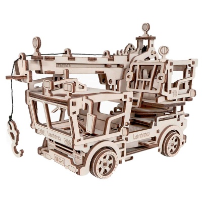 Конструктор 3D деревянный Кран ЛТ-18С 117 деталей Lemmo 0143 1
