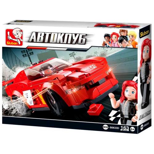 Конструктор Автоклуб Автомобиль Птица 163 детали фигурка Sluban M38-B0633D фото 5