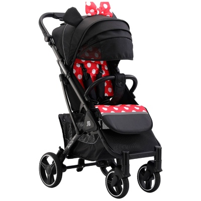 Коляска прогулочная Babalo (Baballo) Future 2024 Минни чёрная рама