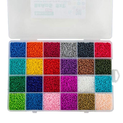 Набор для создания украшений из бисера 6000 бусин Brauberg Kids 664696 1