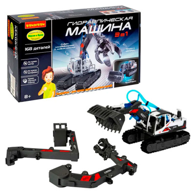 Конструктор Технический прогресс Гидравлическая машина 3 в 1 Bondibon ВВ5694 3