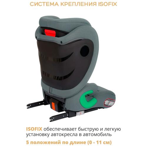 Автокресло Defender I-Size Isofix 15-36кг Indigo зеленое фото 4