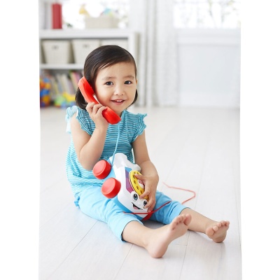 Игрушка-каталка Говорящий телефон на колесах Fisher Price FGW66