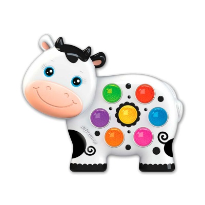 Музыкальная развивающая игрушка Коровка Азбукварик