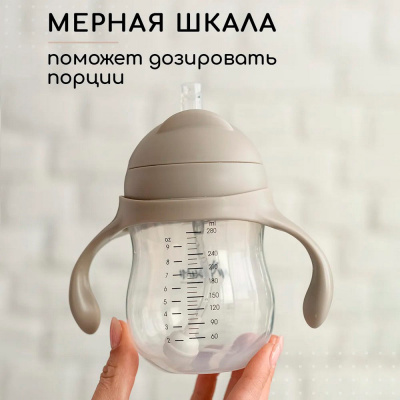 Поильник непроливайка с трубочкой Miyoumi P0003/214