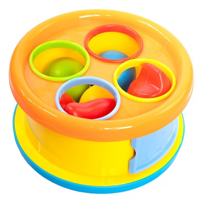 Сортер с молотком и шариками 2в1 стучалка и барабан Десятое королевство 70006 3