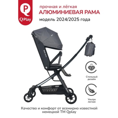 Коляска прогулочная QPlay Qbook 655174 графит