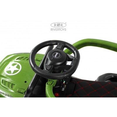 Детский электромобиль RiverToys G003GG зелёный 03
