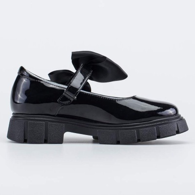 Туфли школьные Котофей 533070-21 чёрный 02