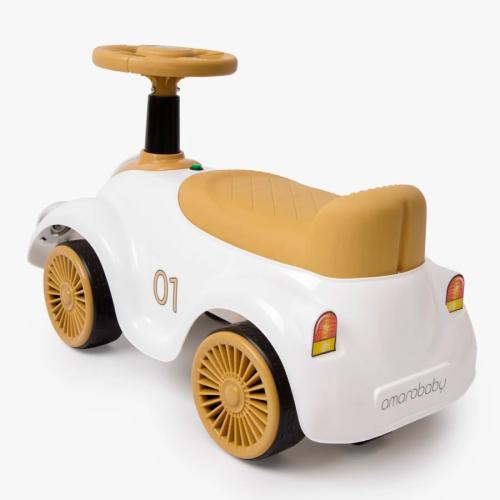 Толокар звук свет Amarobaby Retro белый/бежевый фото 2