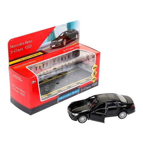 Машина металлическая инерционная Mercedes Benz s-class v223 12 см Технопарк SCLASS-13-BK фото 4