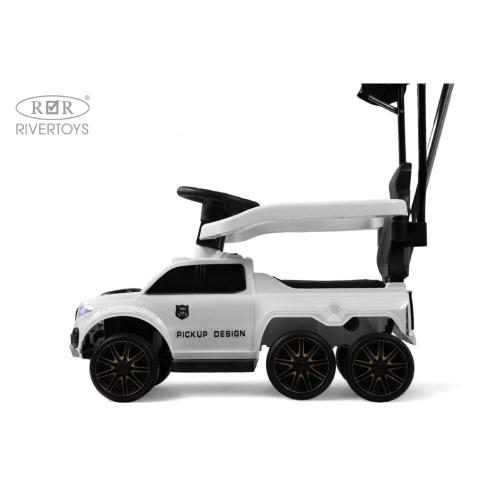 Детский электромобиль RiverToys G008GG-A белый фото 2
