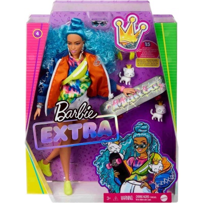 Кукла с голубыми волосами Barbie Экстра Mattel GRN30