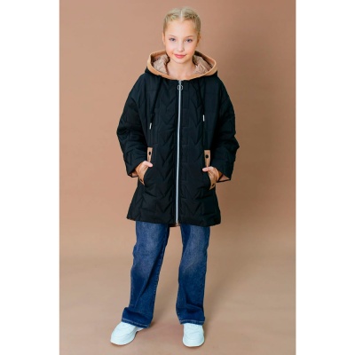 Куртка для девочки размер 164 Deloras 22386 черная 2
