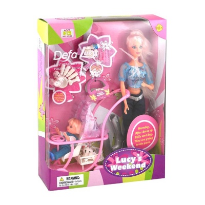 Кукла с коляской Defa Lucy 20958