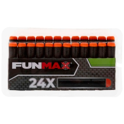 Бластер FunMax А53 электрический с обоймой 12 выстрелов 24 снаряда 1TOY Т24243 3