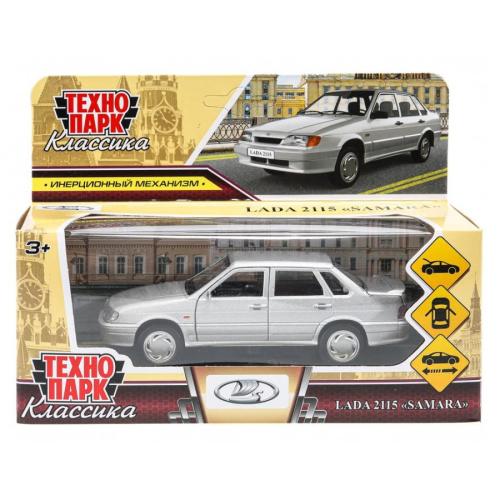 Машинка металлическая Lada-2115 Samara Технопарк 2115-12-SRGY фото 12