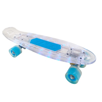 Скейт со светящимися колесами Navigator Т200 белый