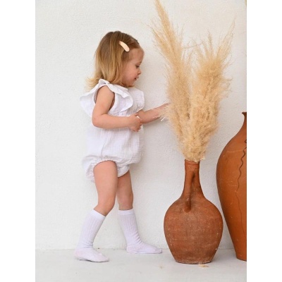 Песочник-боди из муслина Carrot 10002196 белый 02