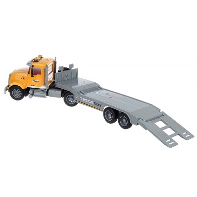 Автотрейлер с экскаватором инерционный свет звук Veld Co 135122 2