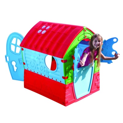 Игровой домик Лилипут PalPlay М680-MAAYAN красный-зелёный-голубой 02