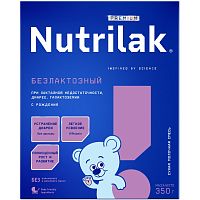 Молочная смесь Nutrilak Безлактозный (с 0 мес) 350 г