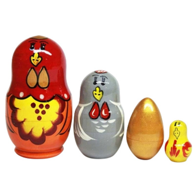 Матрёшка 4 в 1Сказка Золотое яичко RNToys Д-321 2