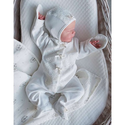 Комплект на выписку для девочки и мальчика Наследникъ 203-030-ЭК 3 Комплект на выписку для девочки и мальчика Наследникъ 203-030-ЭК 3