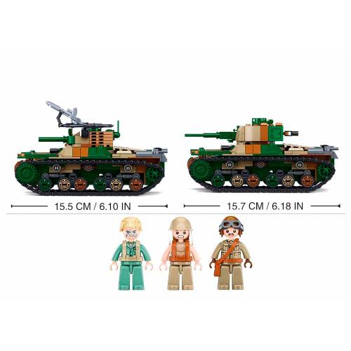 Конструктор Танк 2 в 1 563 детали Sluban M38-B1107 фото 3