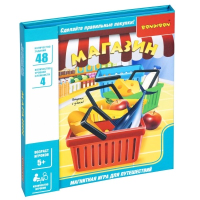 Настольная магнитная логическая игра Магазин Bondibon ВВ5074