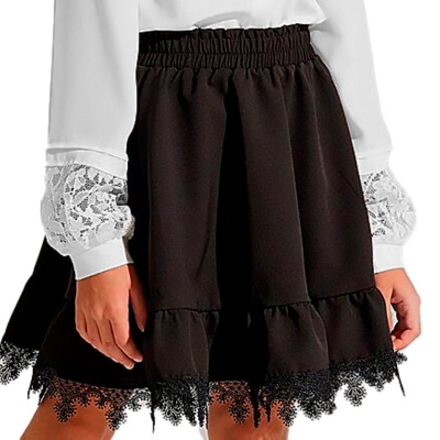 Блузка школьная для девочки Deloras С64301 белая 2