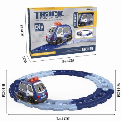 Железная дорога Полиция для малышей на батарейках 889902 2