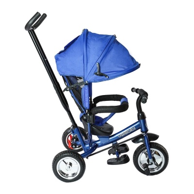 Велосипед трёхколёсный с родительской ручкой Velobibi Меркурий ВЛ-0869 синий 05