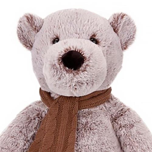 Мягкая игрушка Мишка в коричневом шарфике 36 см Relana RL24138-36 фото 4