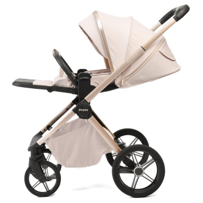 Коляска 2 в 1 Peppy Monaco Plus Beige рама бежевая
