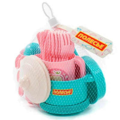 Набор детской посуды Настенька на 6 персон Полесье 79961 2